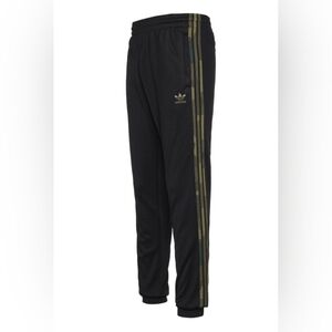 ISO Adidas Originals Sst Track Pants Black Camouflage Stripes Mens Sz Med FM3360